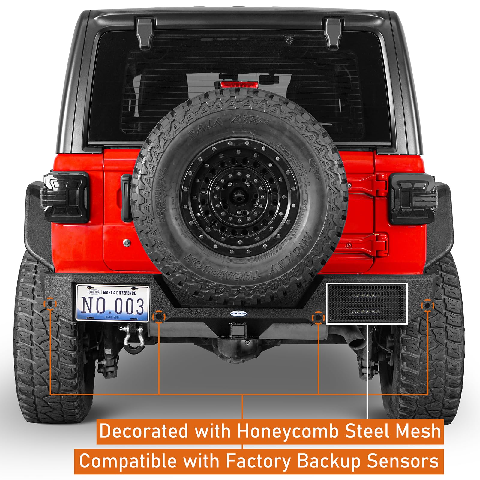 Amazon.com: Hooke Road JL Front and Rear Bumper Set for 2018-2026